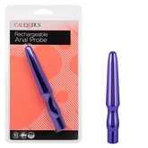 Rechargeable Anal Probe Metallic Purple Slim Waterproof Toy Default Title Butt Plugs